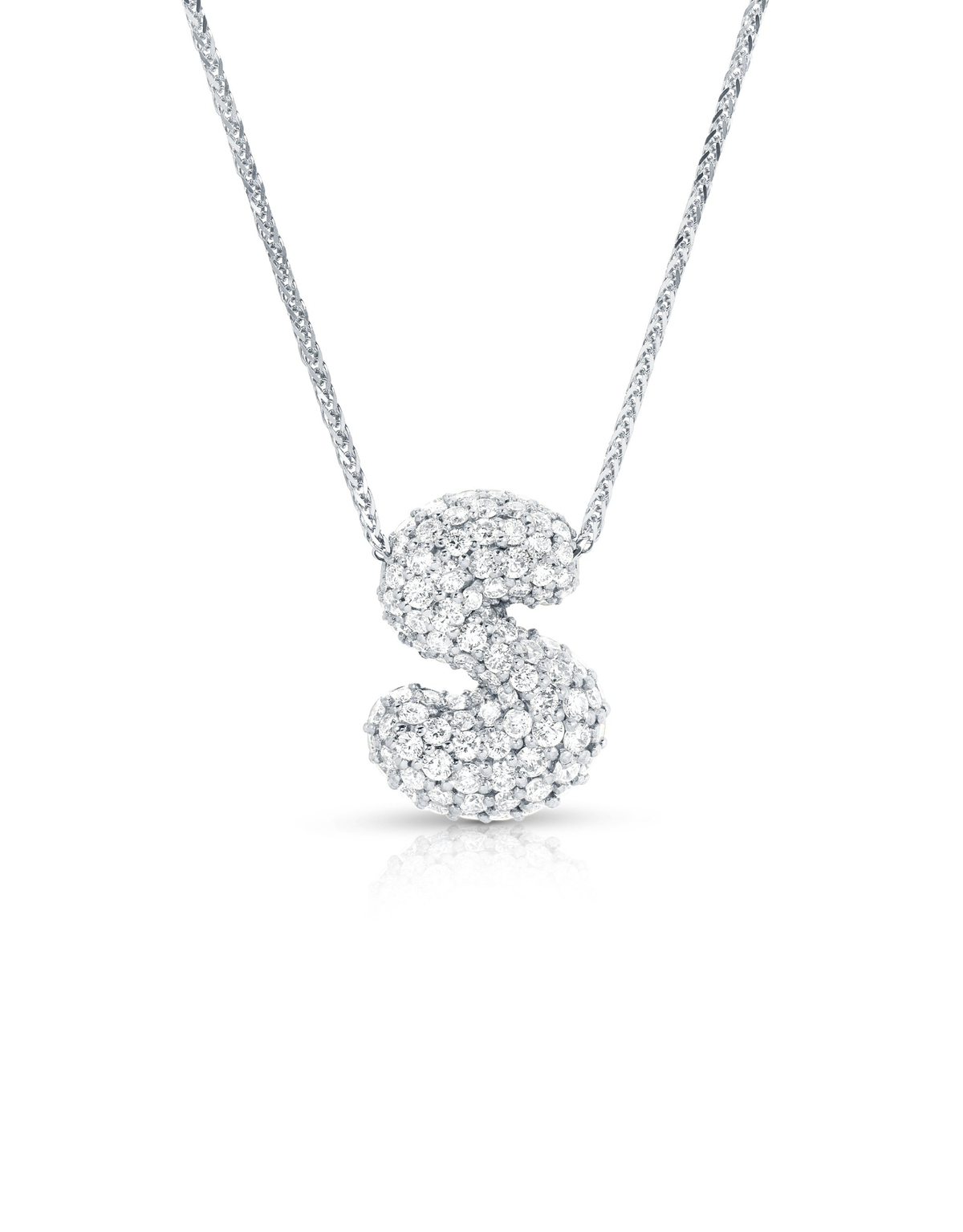 Bubble letter necklace