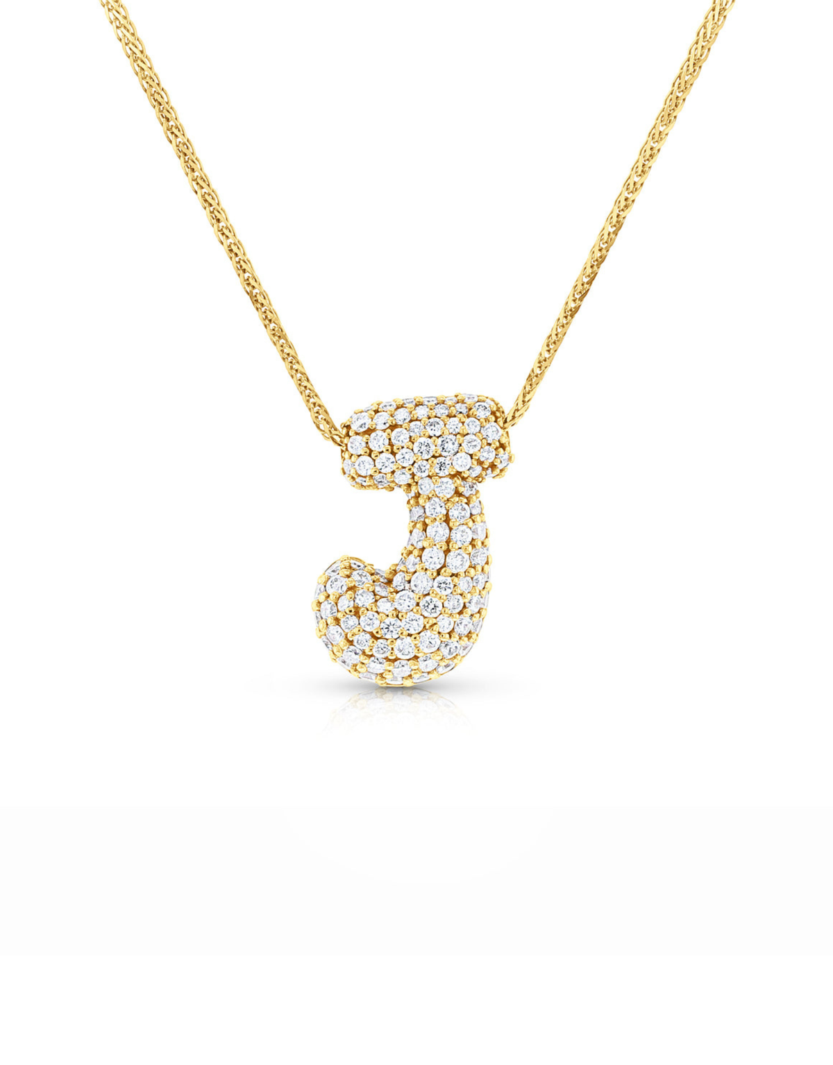 Bubble letter necklace